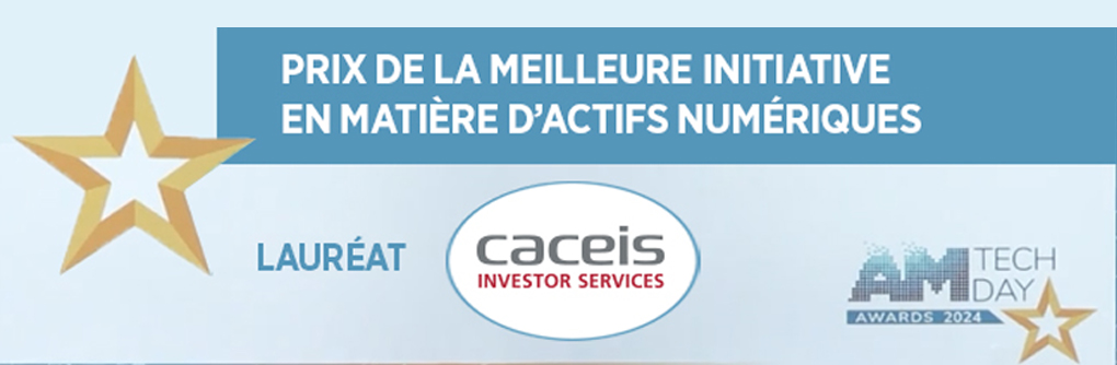 CACEIS gagne le prix de la Meilleure initiative en matière d’actifs numériques