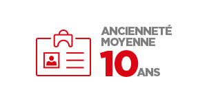 Ancienneté moyenne - 10 ans